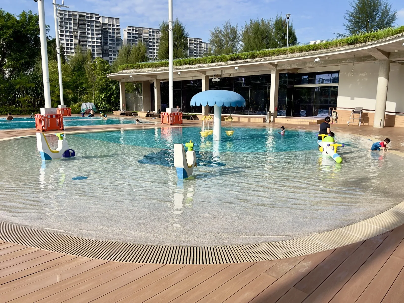Recreational pool area and kiddy pool at Jurong Lake Gardens